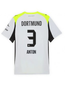 Borussia Dortmund Waldemar Anton #3 Replika Borta Kläder 2025-26 Kortärmad